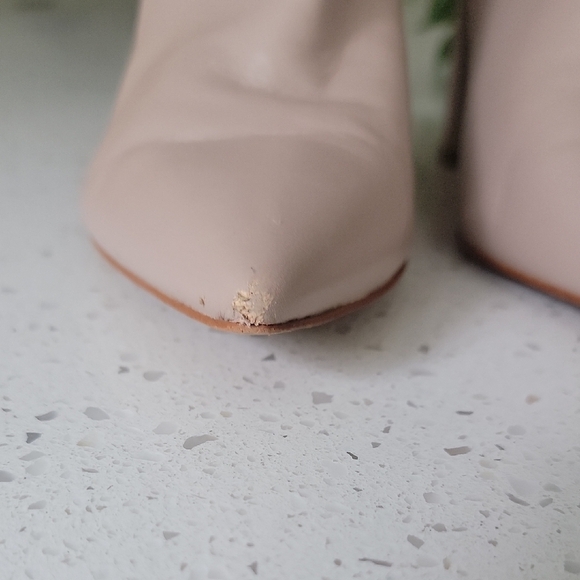 Marc Fisher Pink Heeled Boots with Chunky Block Heel - Picture 9 of 9